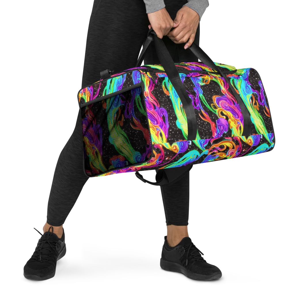 Yuan Whirls on Duffle Bag — Right Front