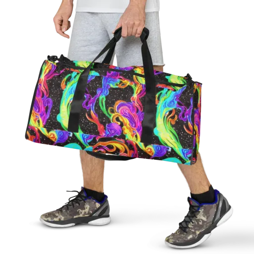 Yuan Whirls on a Duffle Bag