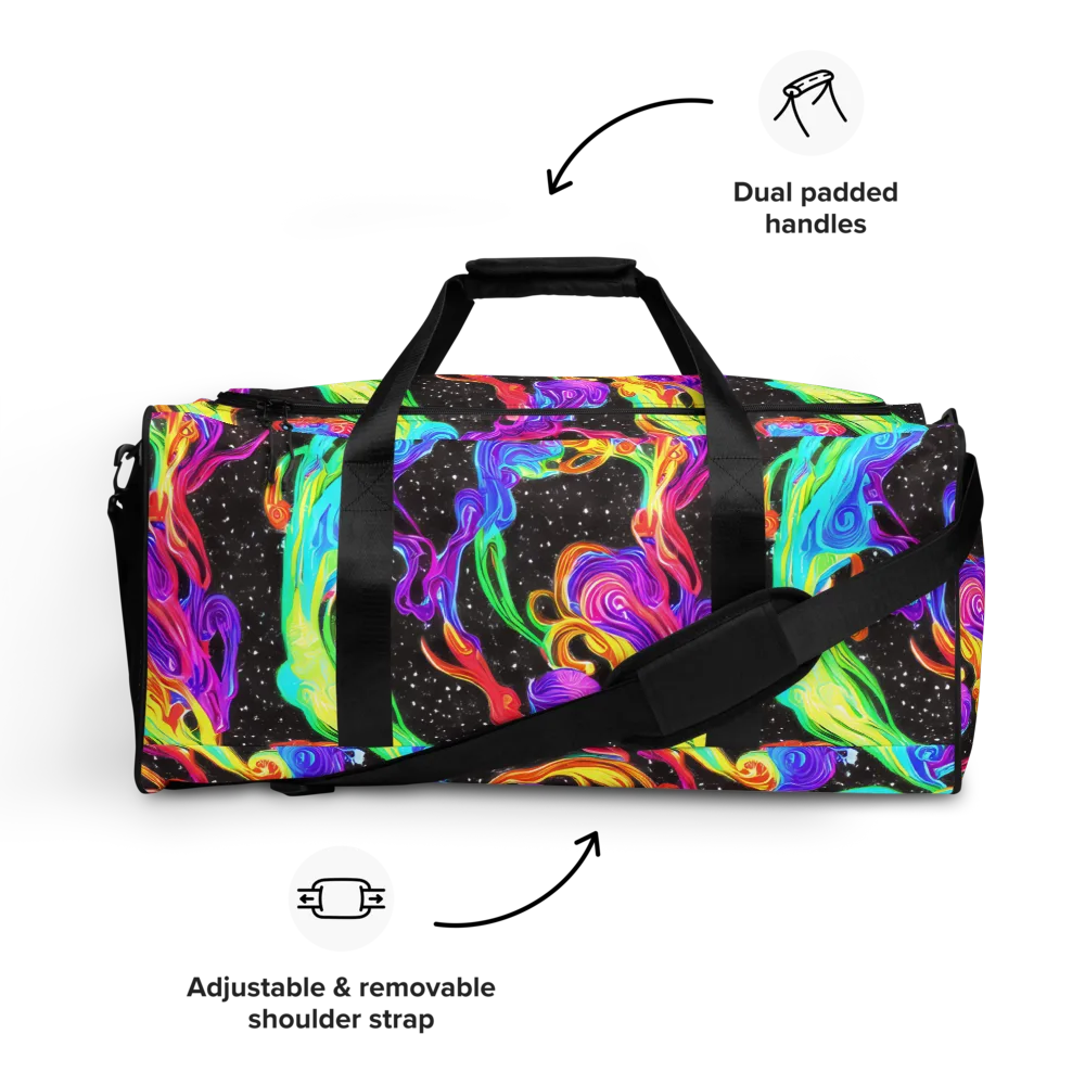 Yuan Whirls on Duffle Bag — Front