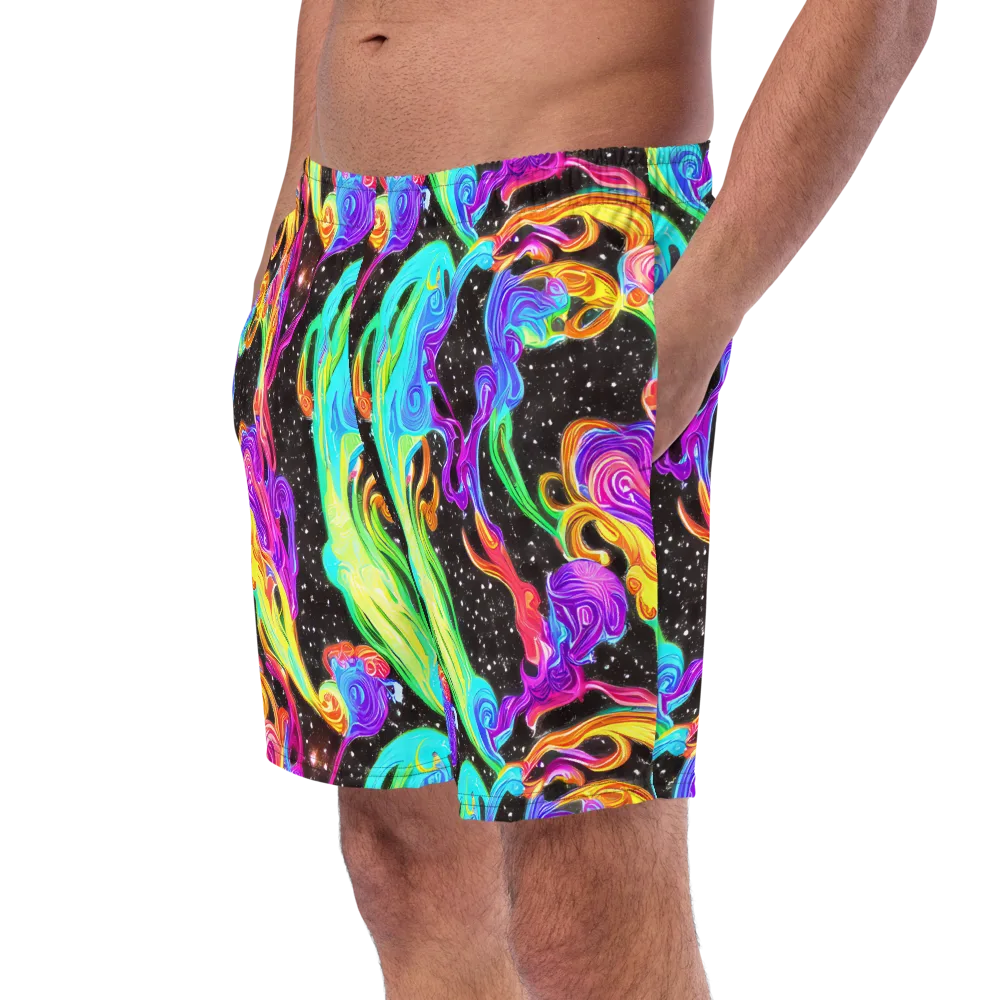 Yuan Whirls on Swim Trunks — Left Front