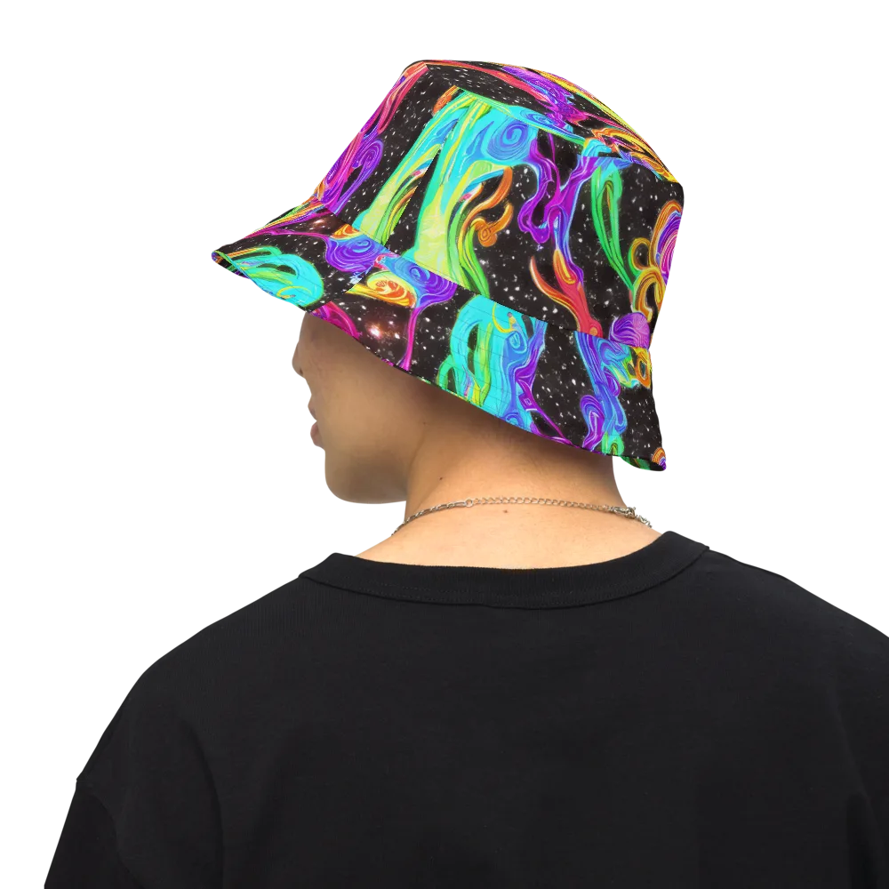 Yuan Whirls on Reversible Bucket Hat — Back Inside