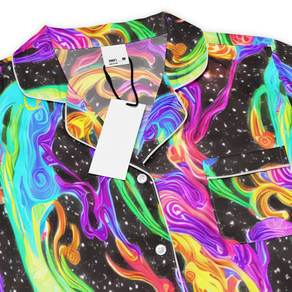 Yuan Whirls on Women's Short Sleeve Pajama Top — Product details