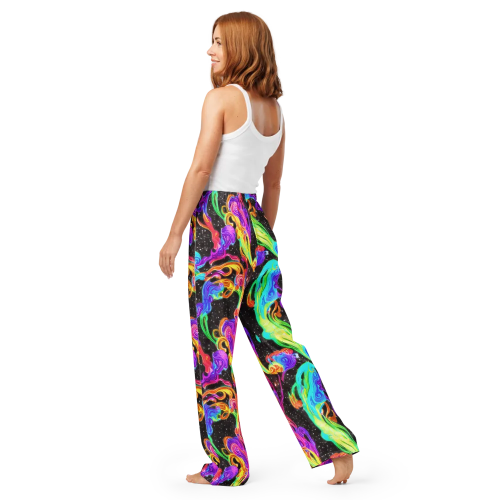 Yuan Whirls on Women's Pajama Pants — Back