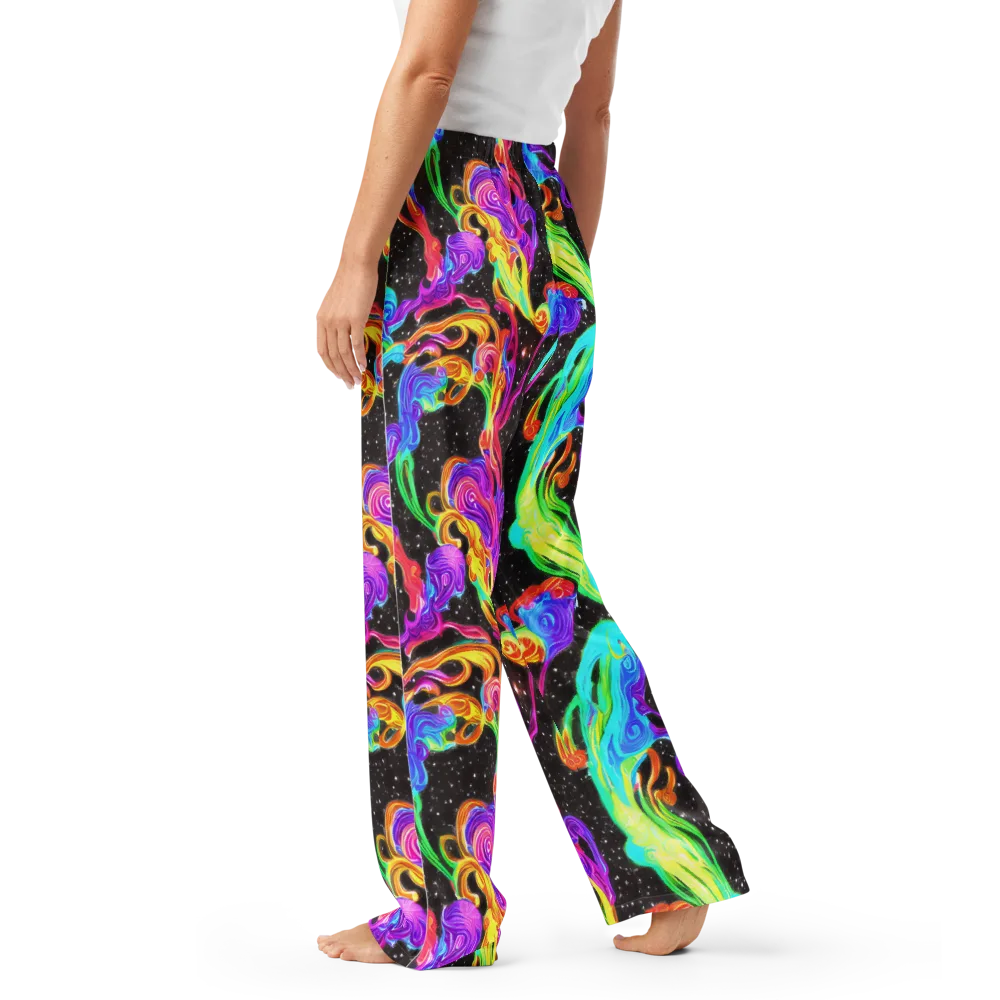 Yuan Whirls on Women's Pajama Pants — Left