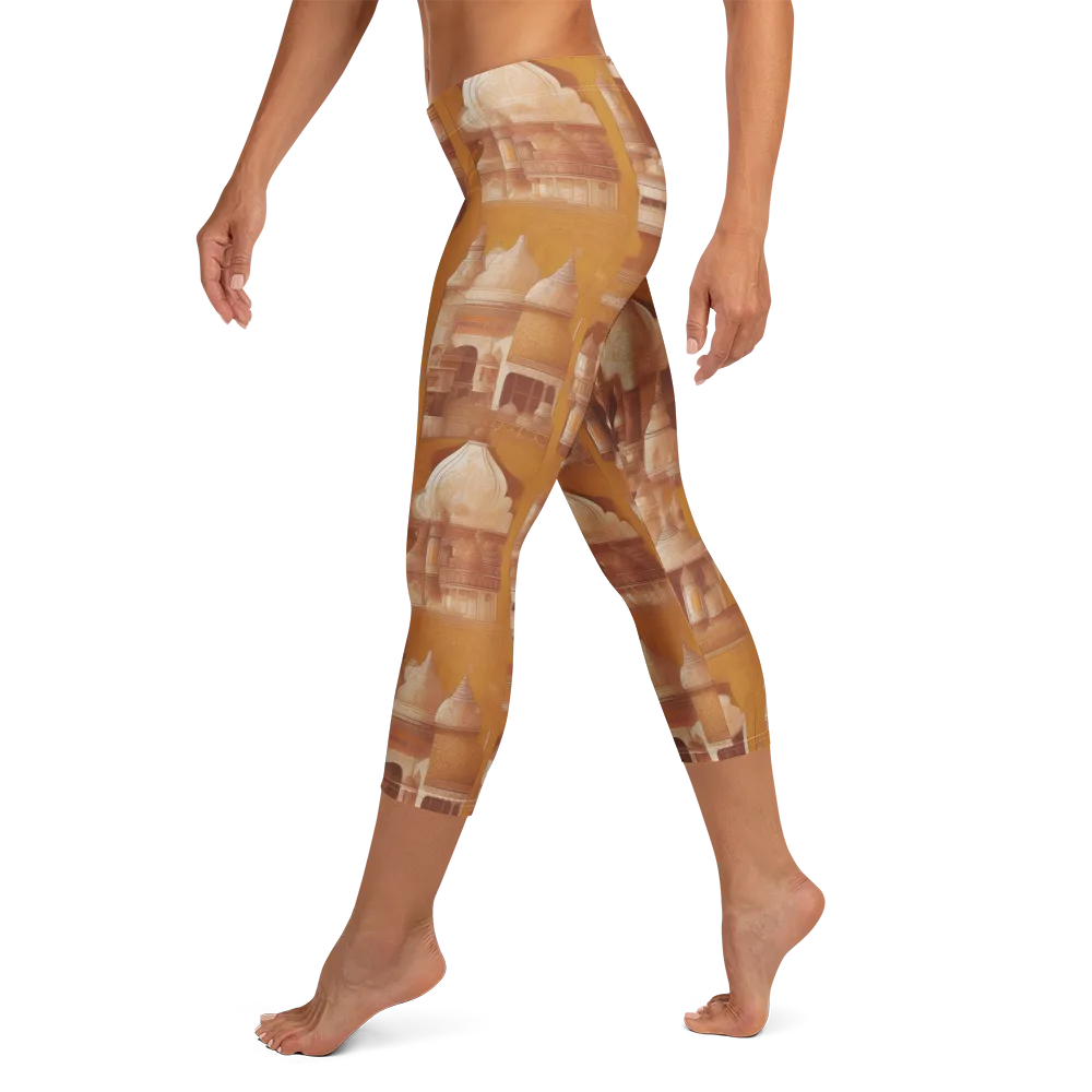 Amber Minaret on Capri Leggings — Left