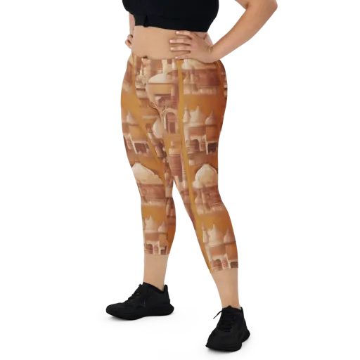 Amber Minaret on a Capri Leggings