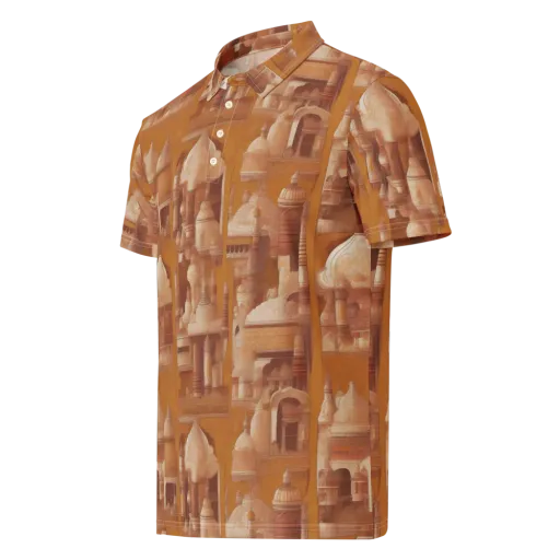 Amber Minaret on a Men's Slim Fit Polo Shirt