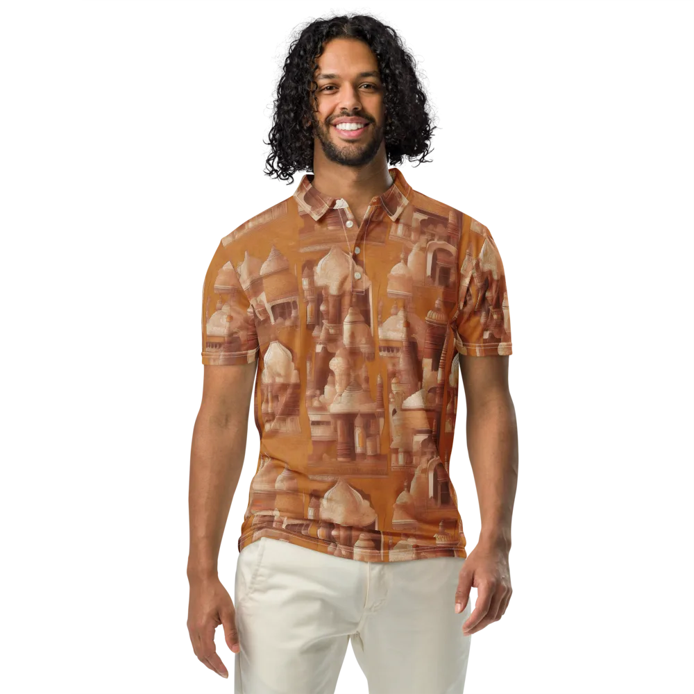 Amber Minaret on Men's Slim Fit Polo Shirt — Front