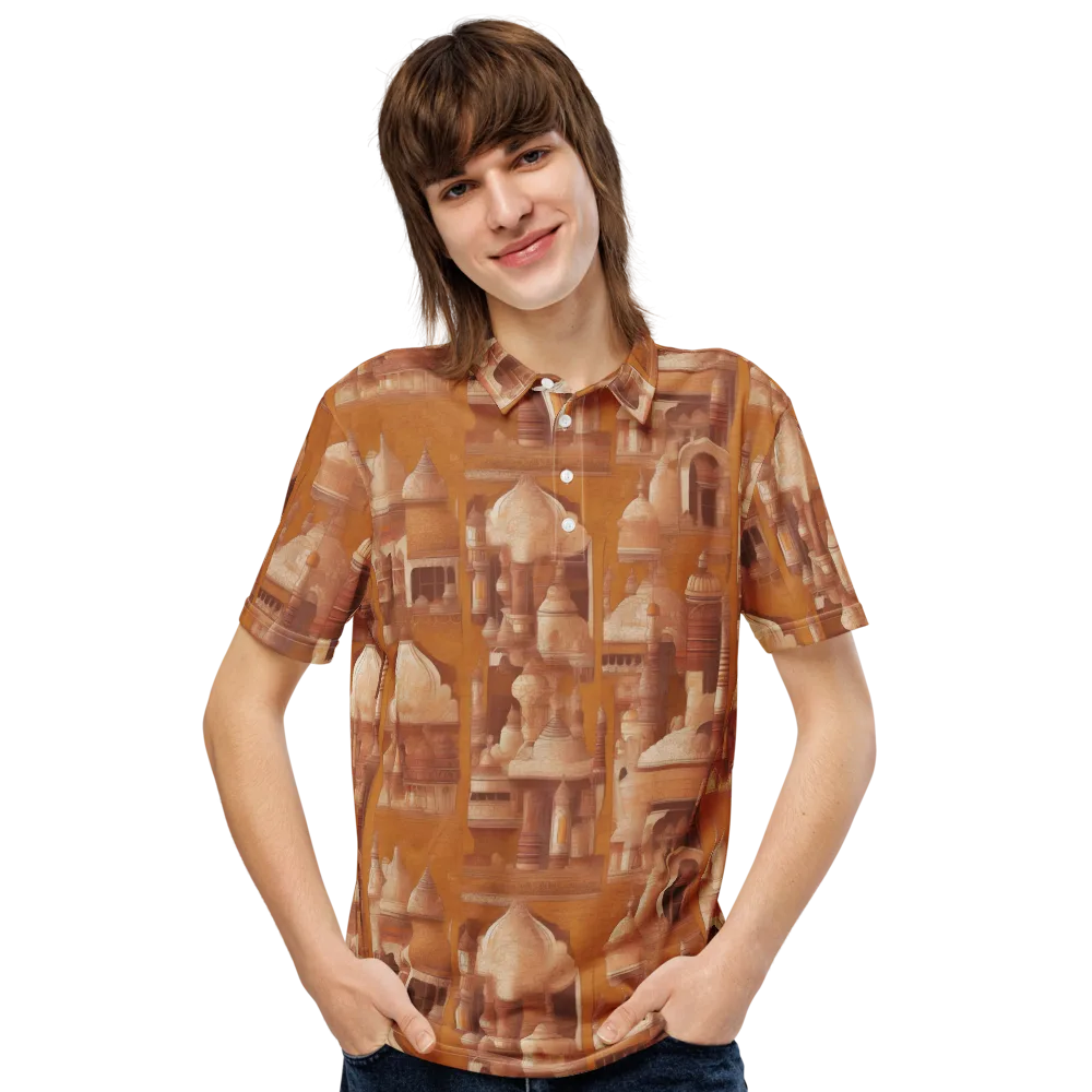 Amber Minaret on Men's Slim Fit Polo Shirt — Front