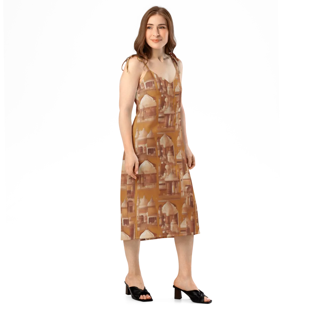 Amber Minaret on Slip Dress — Right Front