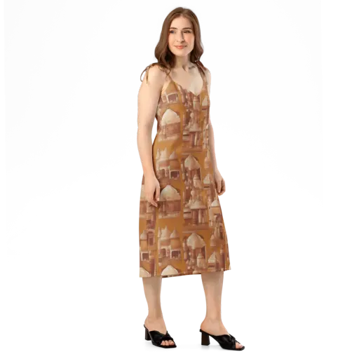 Amber Minaret on a Slip Dress