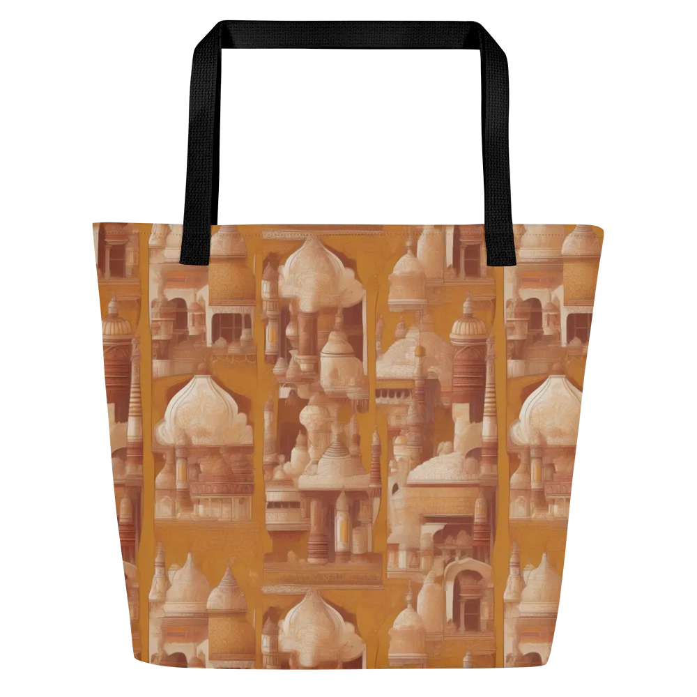 Amber Minaret on Large Tote Bag W/ Pocket — Front