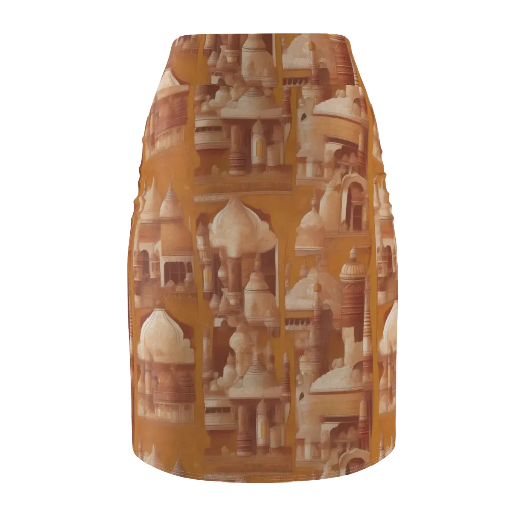 Amber Minaret on Pencil Skirt — Back