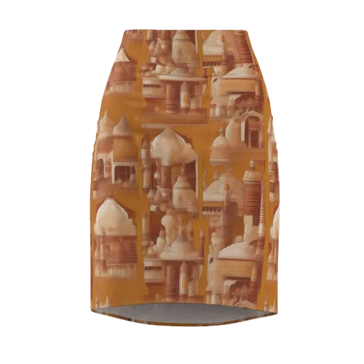 Amber Minaret on a Pencil Skirt