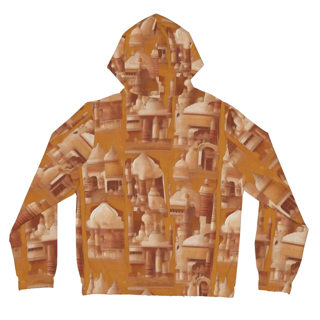 Amber Minaret on Women's Full-Zip Hoodie — Back