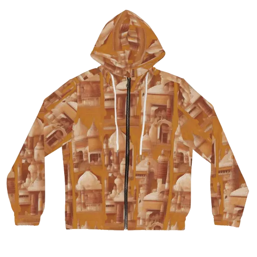 Amber Minaret on a Women's Full-Zip Hoodie