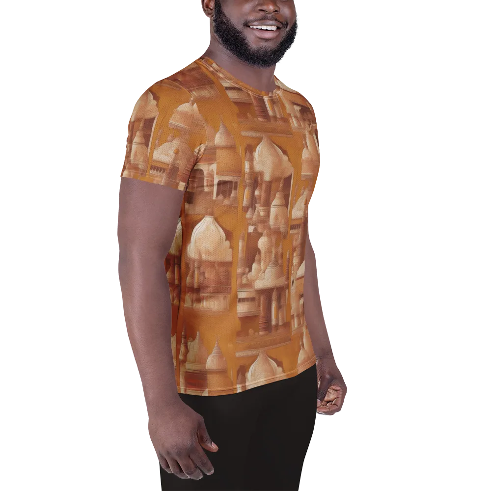 Amber Minaret on Men's Athletic T-Shirt — Right