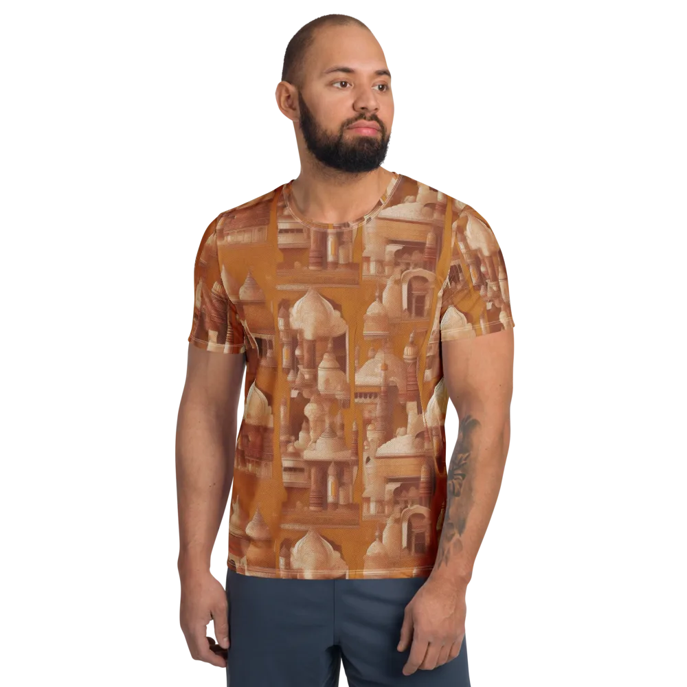 Amber Minaret on Men's Athletic T-Shirt — Front