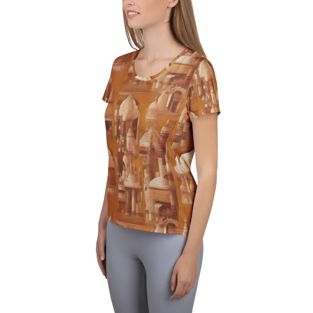 Amber Minaret on Women's Athletic T-Shirt — Left