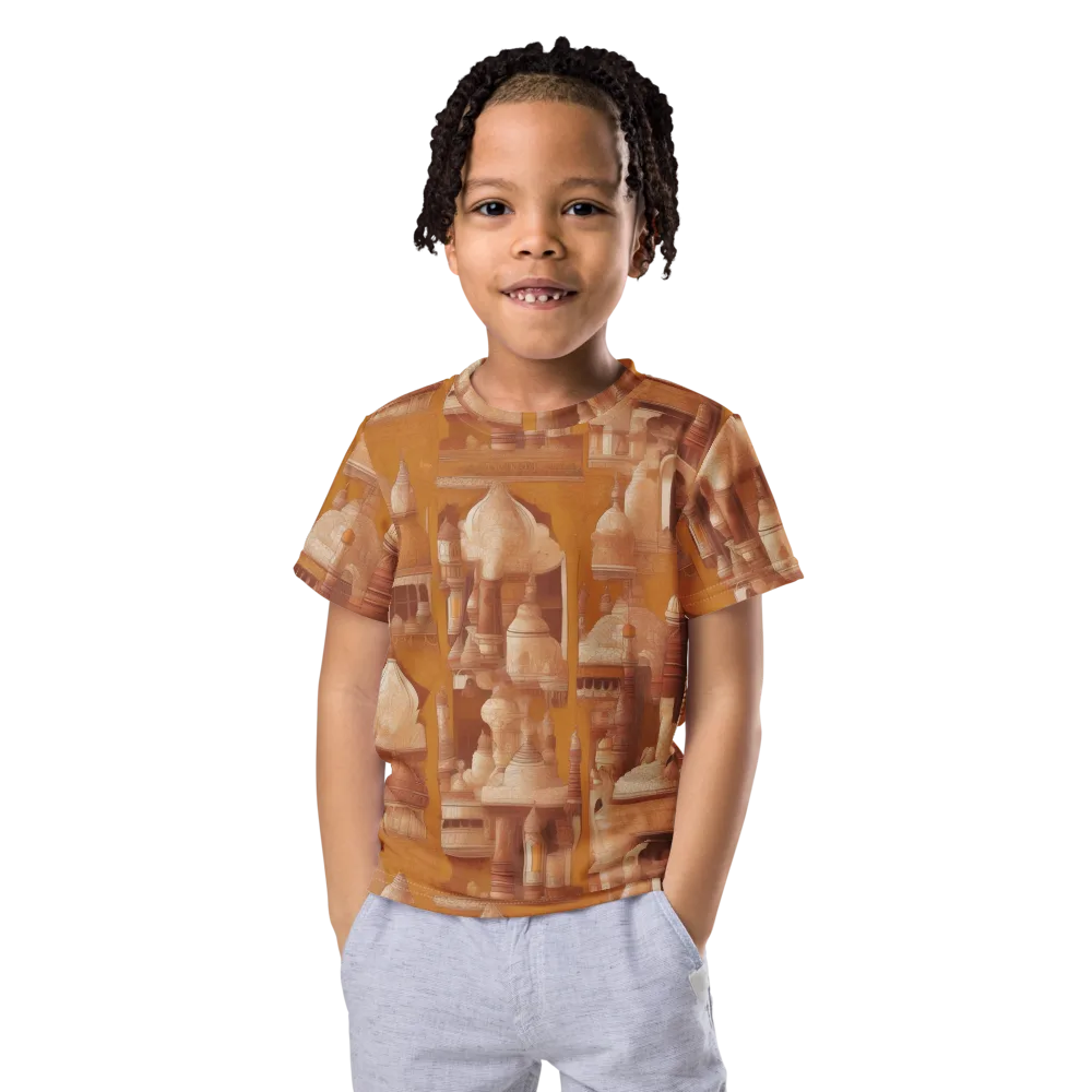 Amber Minaret on Kids Crew Neck T-Shirt — Front