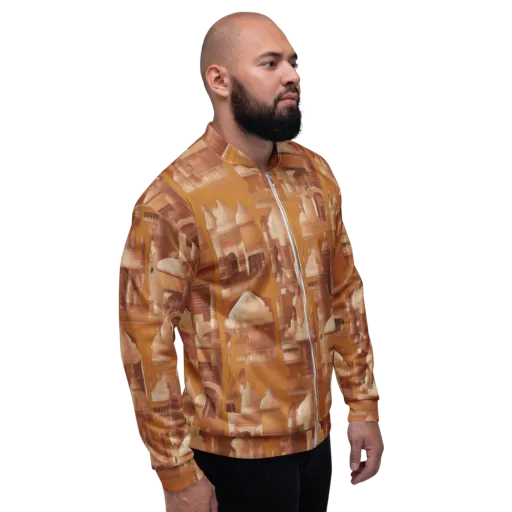 Amber Minaret on a Bomber Jacket
