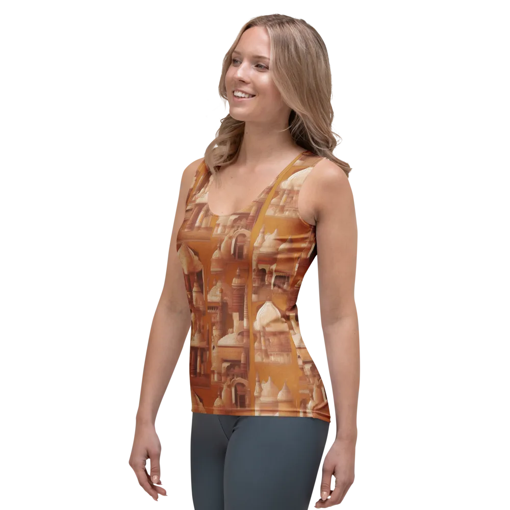 Amber Minaret on Women's Tank Top — Left Front