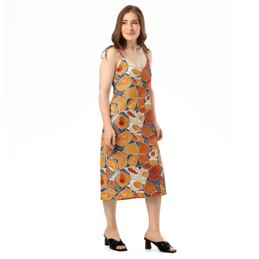 Citrus Tapestry on a Slip Dress