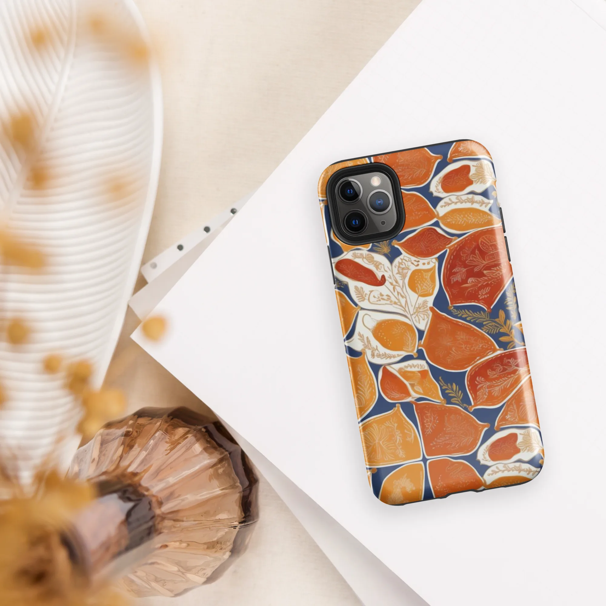 Citrus Tapestry on Tough Case for iPhone® — Front