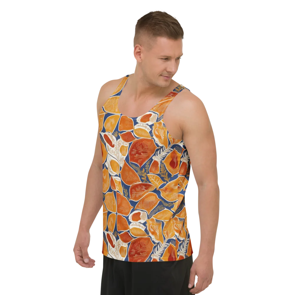 Citrus Tapestry on Men's Tank Top — Left Front