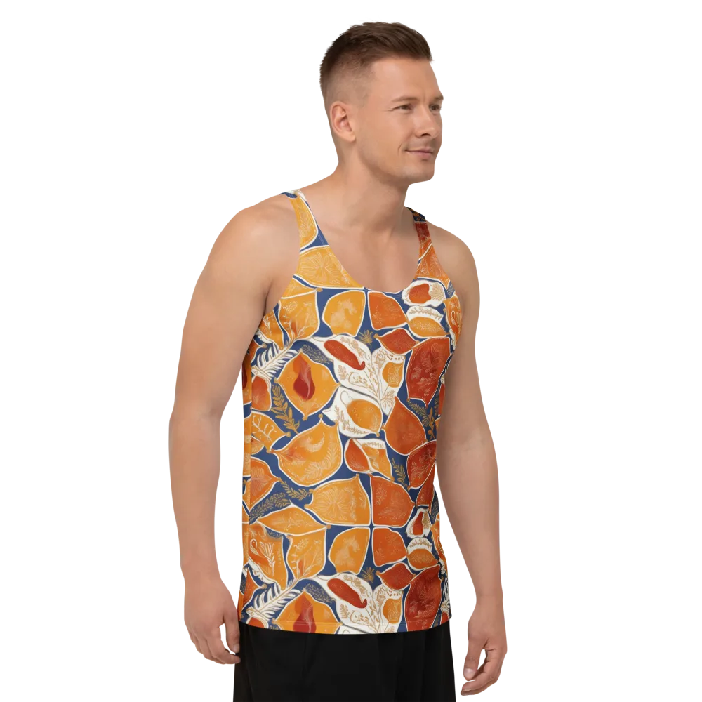 Citrus Tapestry on Men's Tank Top — Right Front