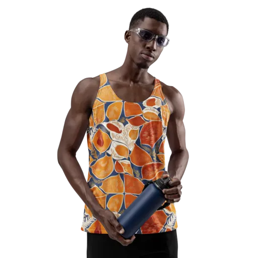 Citrus Tapestry on a Men's Tank Top