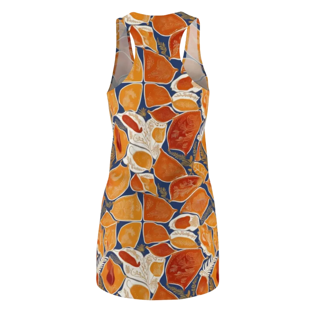 Citrus Tapestry on Racerback Dress — Back