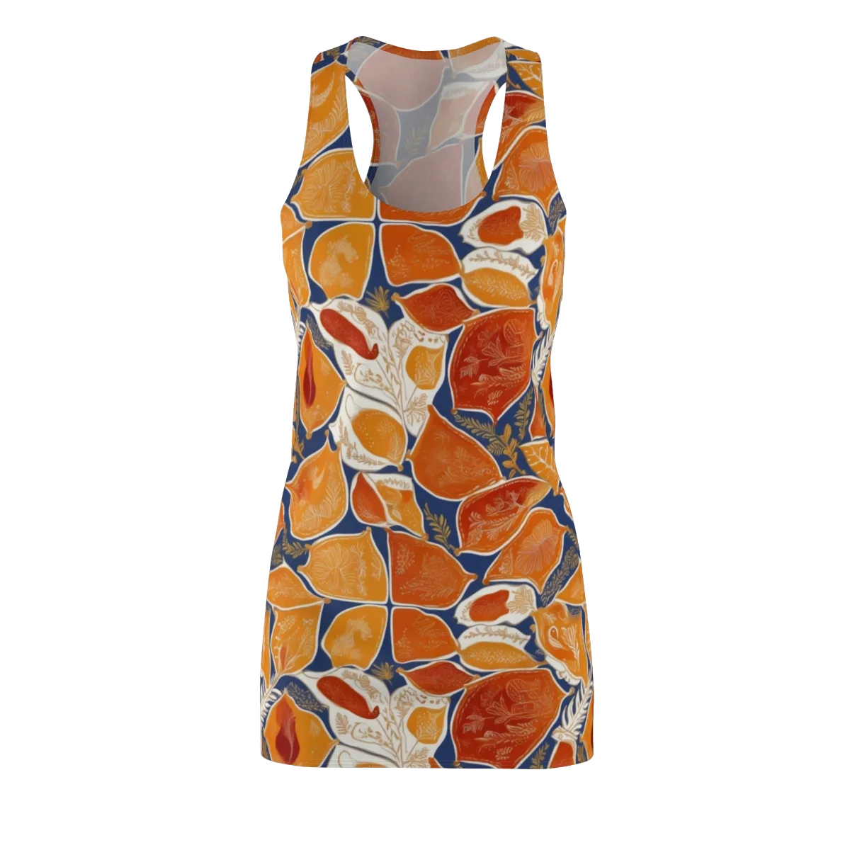 Citrus Tapestry on Racerback Dress — Front