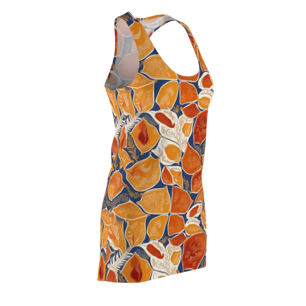 Citrus Tapestry on Racerback Dress — Front Side