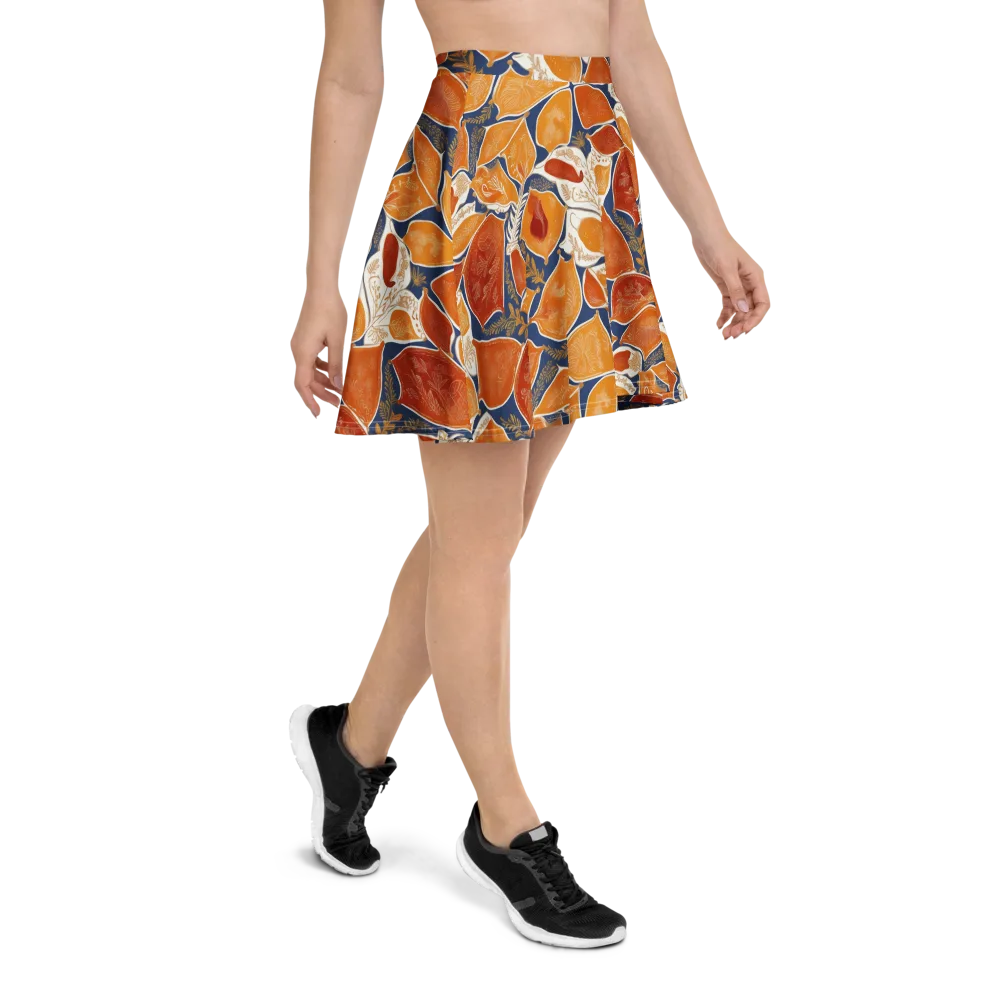 Citrus Tapestry on Skater Skirt — Right