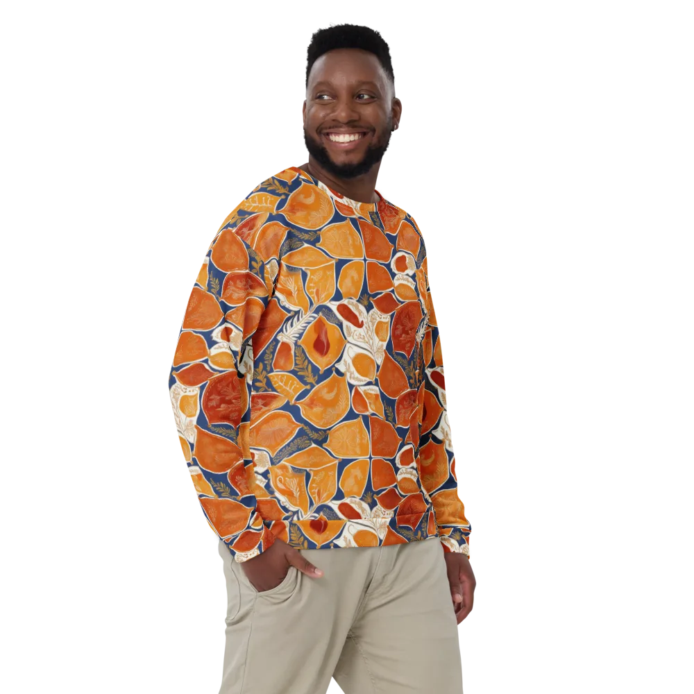 Citrus Tapestry on Sweatshirt — Front