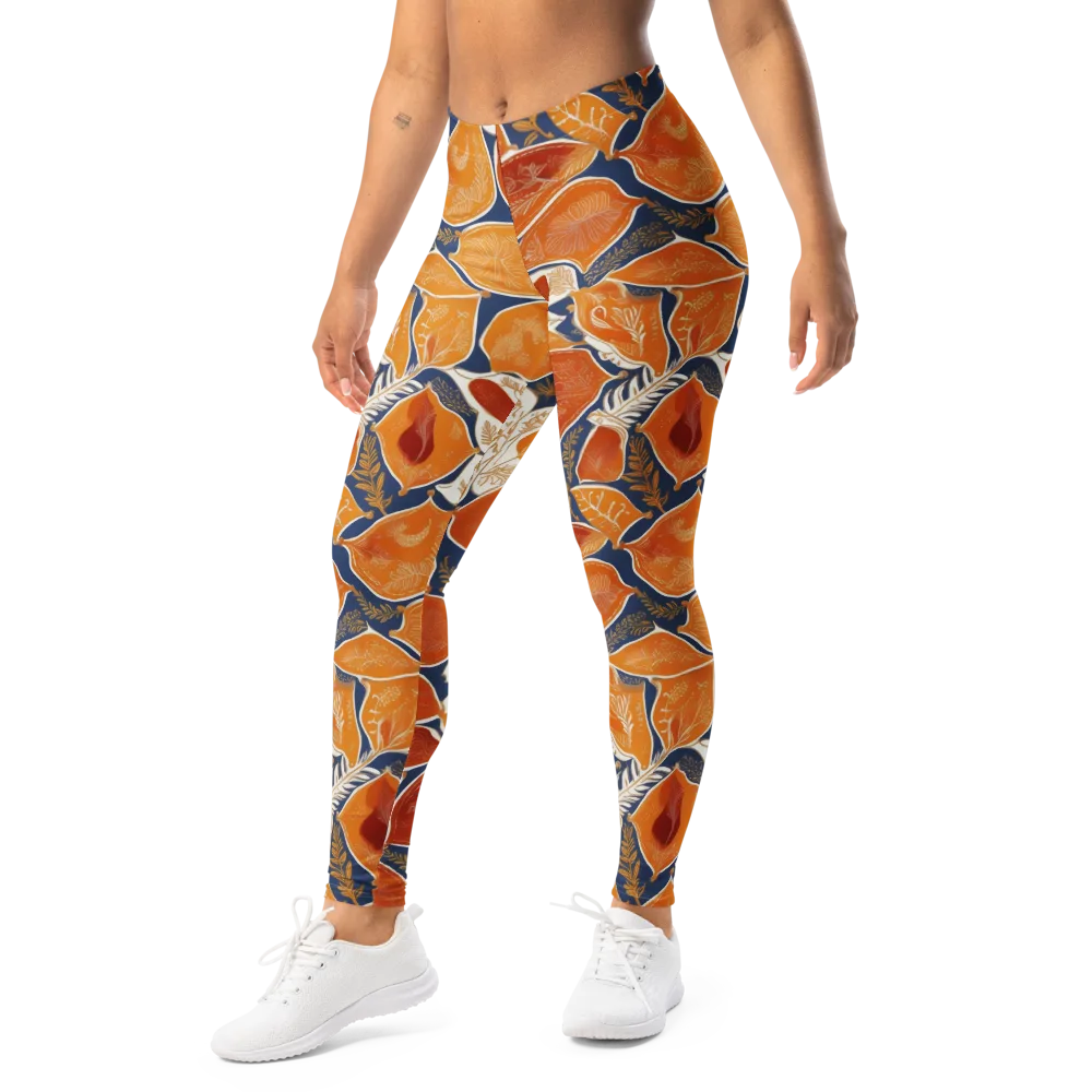 Citrus Tapestry on Leggings — Left Front
