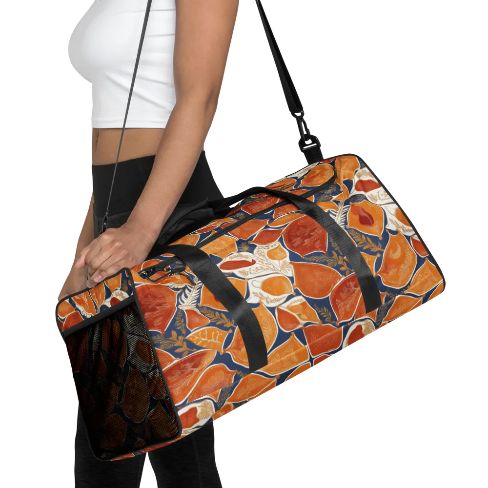 Citrus Tapestry on Duffle Bag — Front