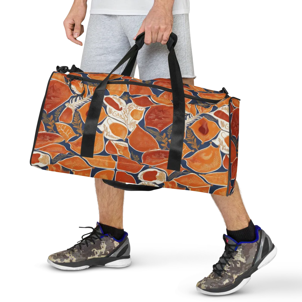Citrus Tapestry on Duffle Bag — Front