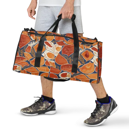 Citrus Tapestry on a Duffle Bag