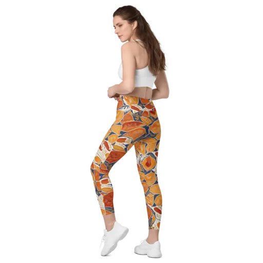 Citrus Tapestry on a Leggings with Pockets