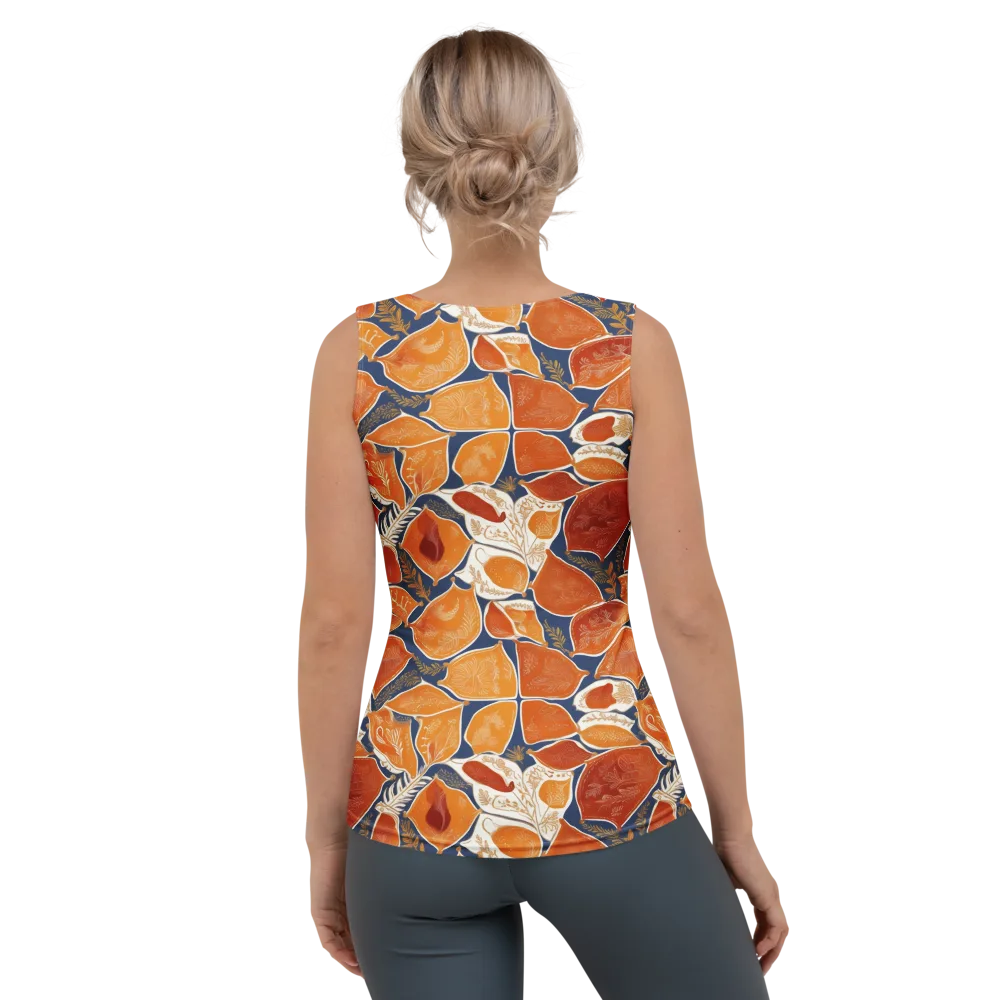 Citrus Tapestry on Women's Tank Top — Back