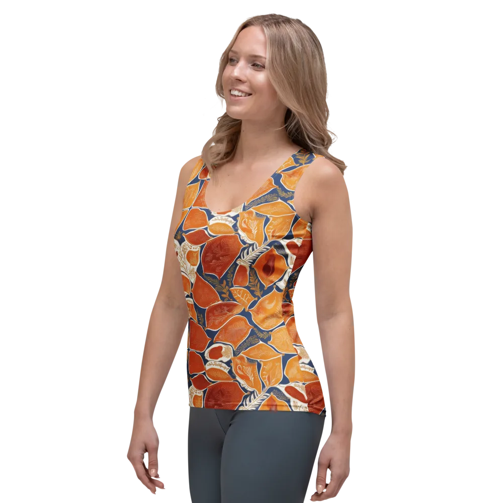 Citrus Tapestry on Women's Tank Top — Left Front