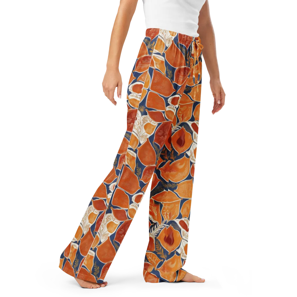 Citrus Tapestry on Women's Pajama Pants — Right Front