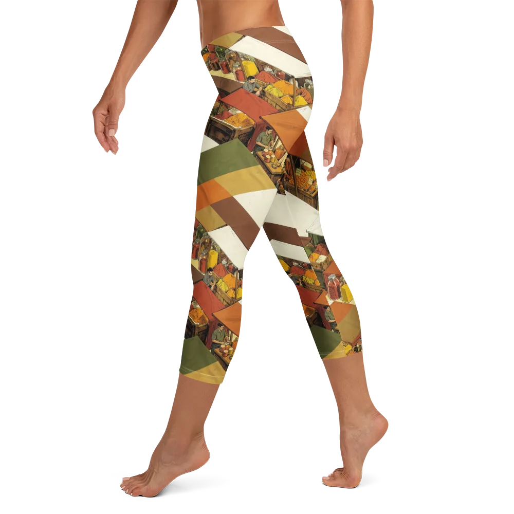 Spice Market on Capri Leggings — Left