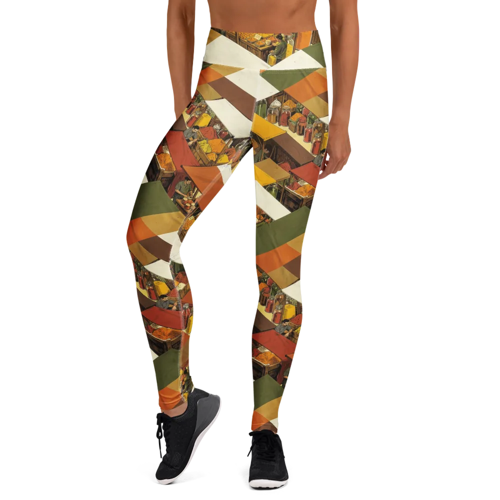 Spice Market on Yoga Leggings — Front