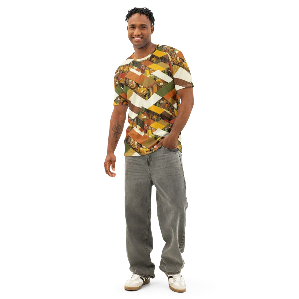 Spice Market on Men's Cotton Crew Neck T-Shirt — Front