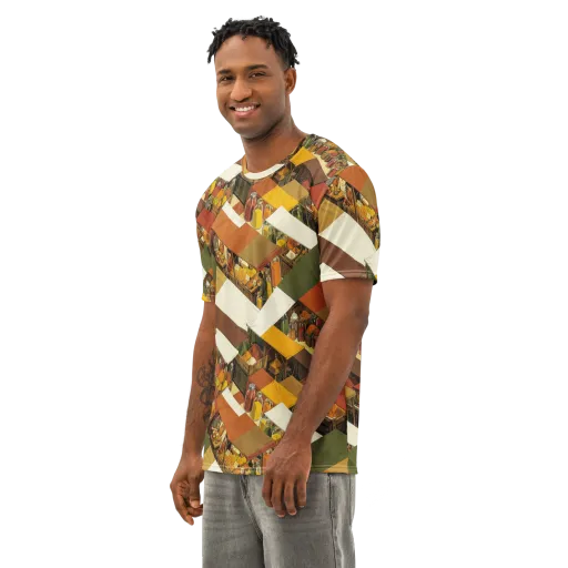 Spice Market on a Men's Cotton Crew Neck T-Shirt