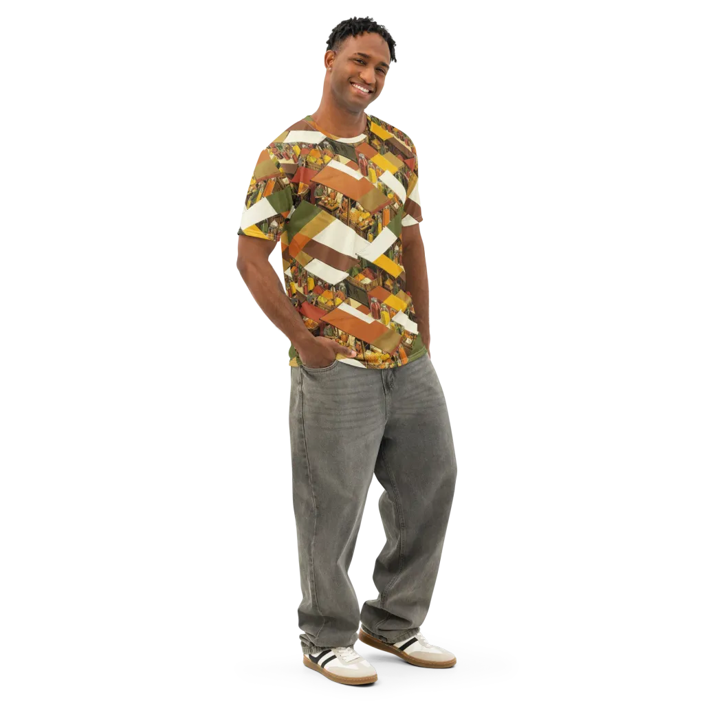 Spice Market on Men's Cotton Crew Neck T-Shirt — Right Front
