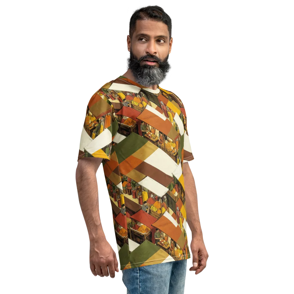 Spice Market on Men's Crew Neck T-Shirt — Right
